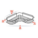 Prateleira organizadora de alumínio