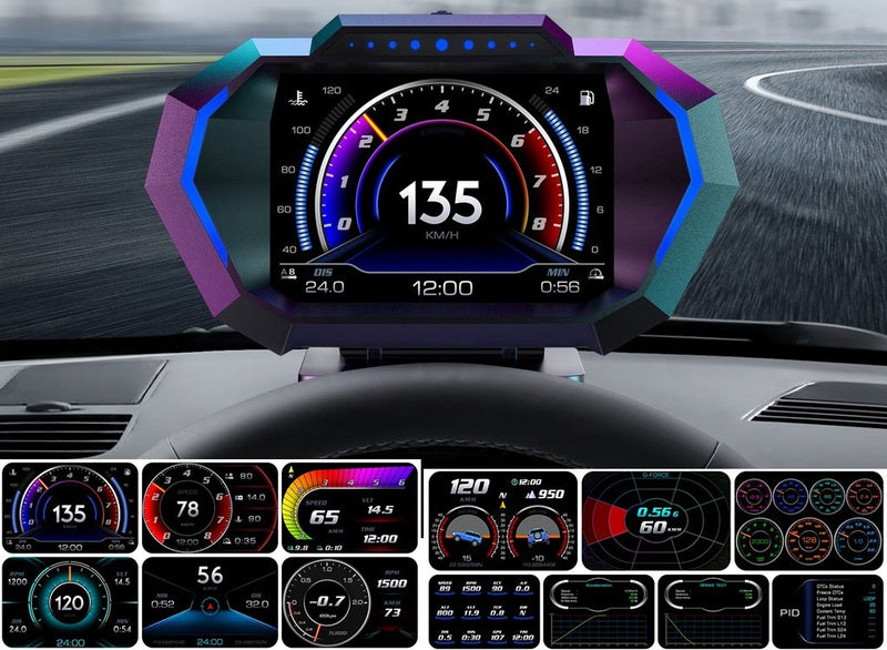 Computador de Bordo com Velocímetro e OBD 2 - Mais de 30 Funções